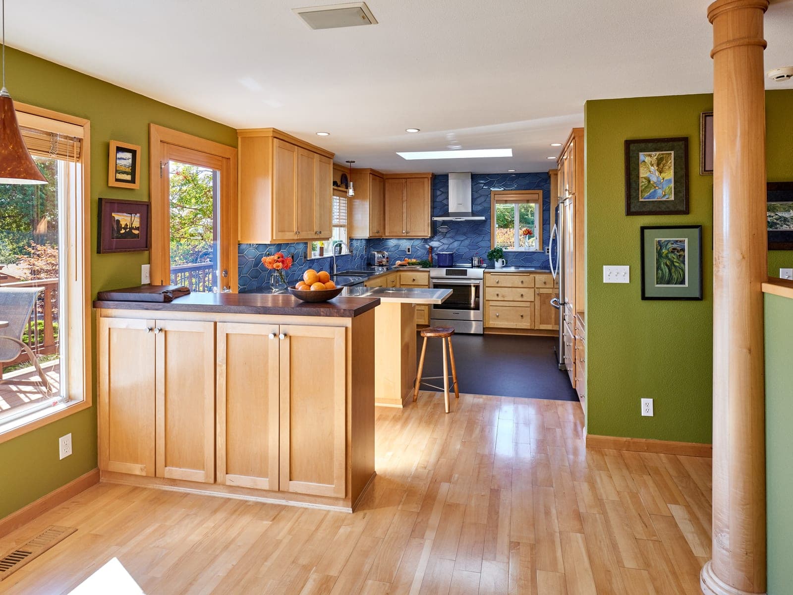 Corvallis Blue Kitchen Remodel — photo 1
