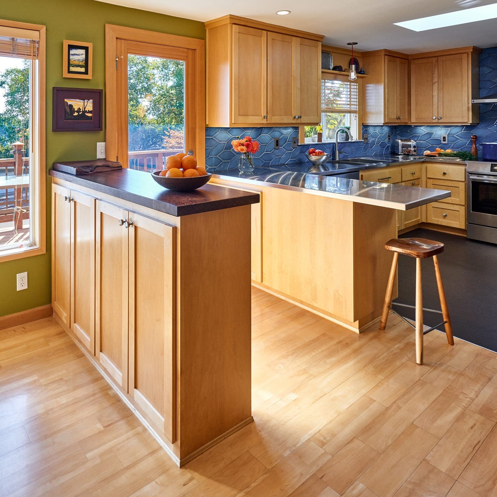 Corvallis Blue Kitchen Remodel — photo 2